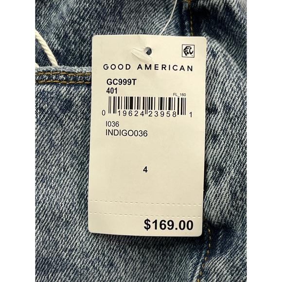 Good American Womens Size 4 Good Classic High-Rise Distressed Jeans NEW 27"x27" - Picture 12 of 16